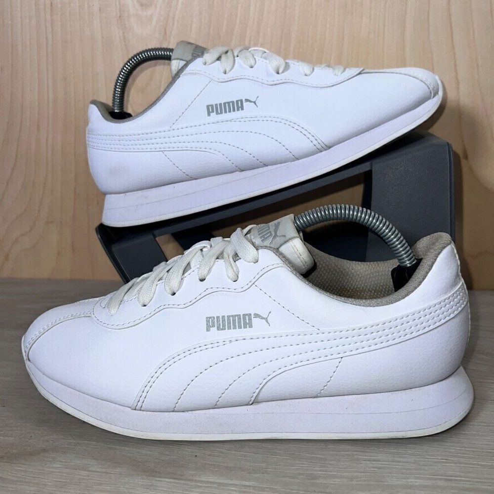 Puma‎ Turin II Triple White 366773-02 Youth 6 Women's 7.5